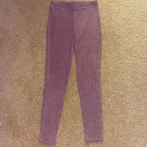 Glitter Striped Skinny Pants